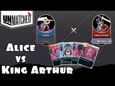 ALICE VS KING ARTHUR | HARDEST DIFFICULTY | BASED ON THE BOARD GAME | Unmatched Digital Edition