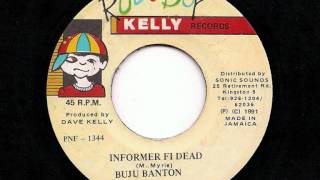 BUJU BANTON - 'Informer Fi Dead' + Version - JA 7" 1991