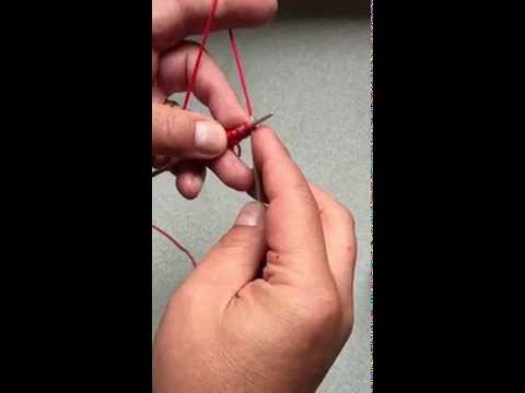 Französischer Maschenanschlag, Maschen aufstricken.