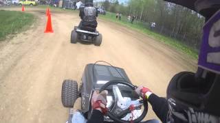 preview picture of video '2014 MNLMRA Lawn Mower Race GP Heat Maranatha Church Forest Lake 5/24/14'