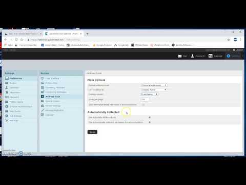 Settings Address Book Special Folders