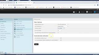 Settings: Address Book & Special Folders