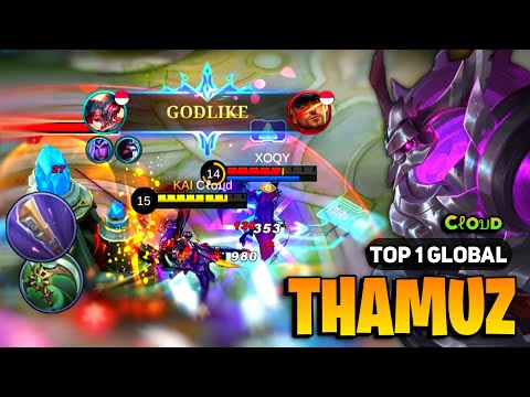 EXP LANE! Thamuz Best Build 2023 [ Thamuz Top 1 Global Gameplay ] By Cℓoบd- Mobile Legends