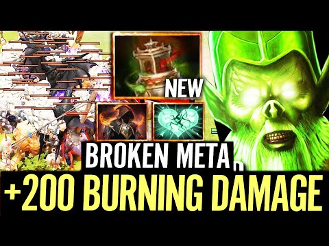 Necrophos New Meta 200 Burning Damage/sec Dota 2 - Cloak of Flames + Spirit Vessel