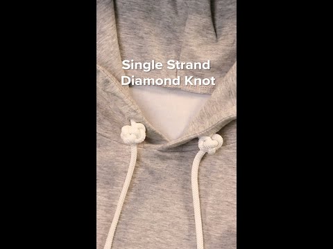 How To Make | Single Strand Diamond Knot For Hoodie Strings #shorts