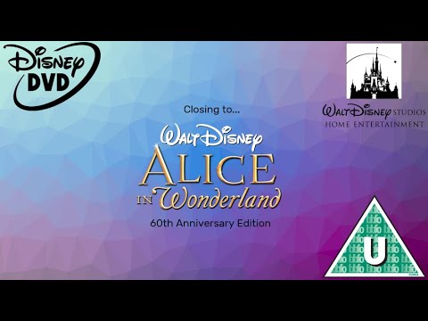 Closing to Alice in Wonderland: 60th Anniversary Edition 2011 UK DVD