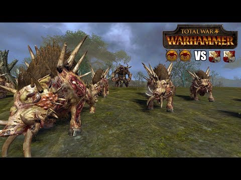 Total War: Warhammer Battlecast #11 -  (2v2) Beastmen vs Empire (Random Draft)