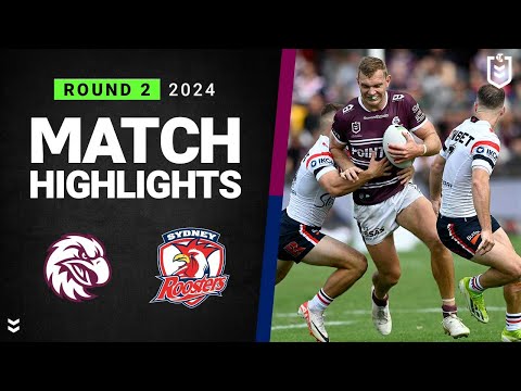 NRL 2024 | Sea Eagles v Roosters | Match Highlights