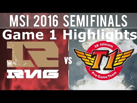 SKT VS RNG MSI 2016 | Game 1 HIGHLIGHTS | League of Legends