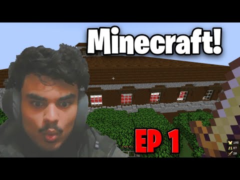First Time Playing Minecraft: Chaos Ensues!