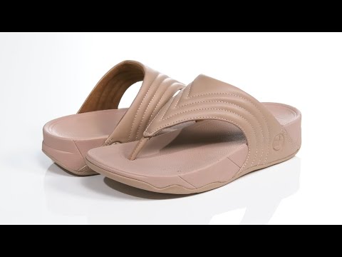 FitFlop Walkstar Leather Toe-Post Sandals SKU: 9570915