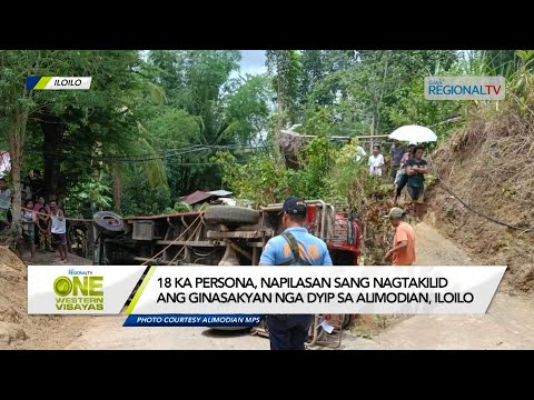 One Western Visayas: 18 ka tawo pilason sang nagtakilid ang ginasakyan nga dyip sa Alimodian, Iloilo