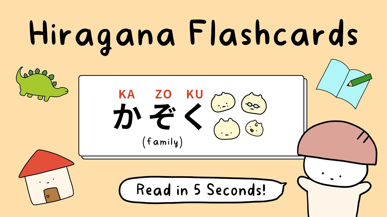 Hiragana Flashcards! Can you read in 5 seconds?