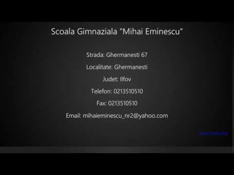Scoala Gimnaziala "Mihai Eminescu" Ghermanesti
