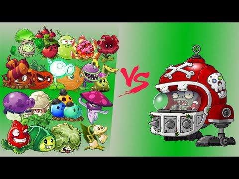 100 Bamboo Spartan Plants & All Plant Vs Team Mecha Football - Pvz 2 Challenge
