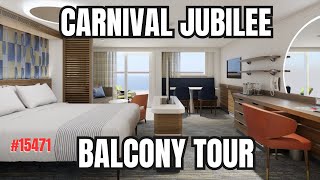 Carnival Jubilee Balcony Tour | Room 15471 🚢