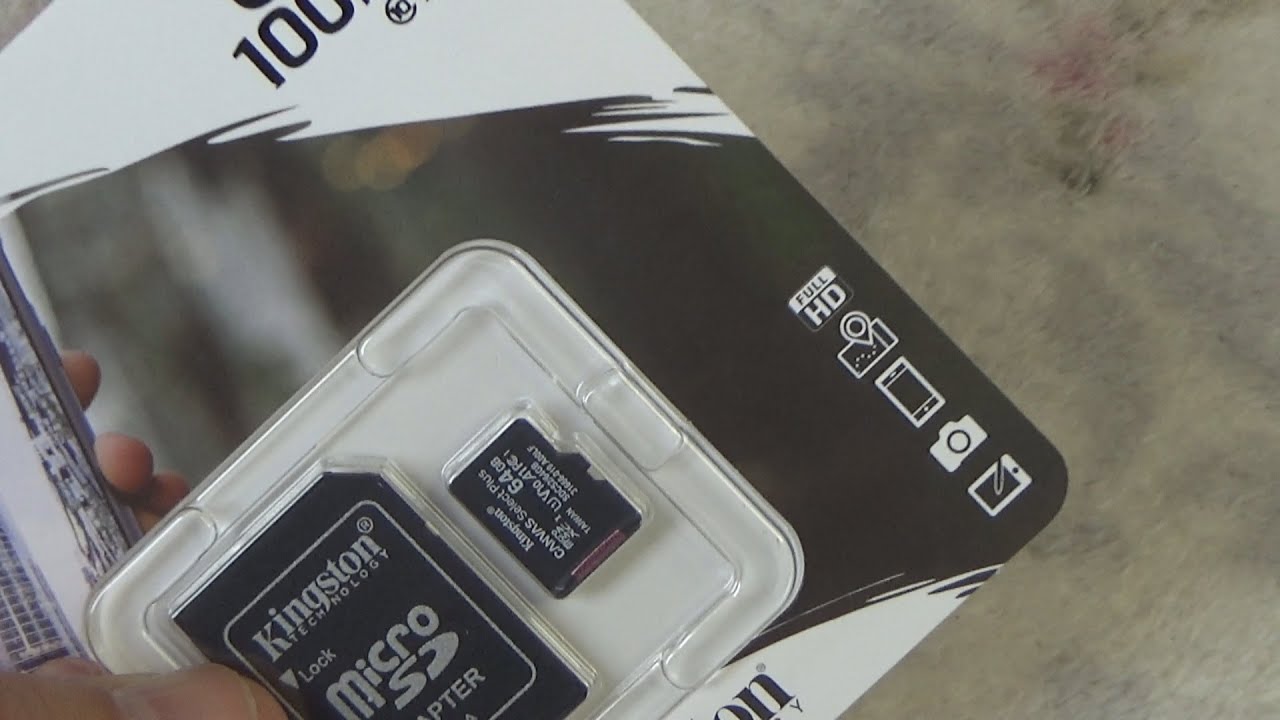 Kingston SDCS2/64GB MicroSDXC Card Canvas Select Plus Unboxing and Test