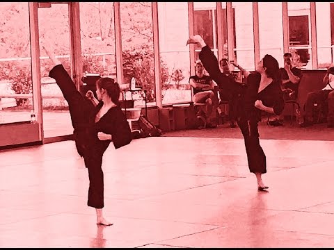 Chloe and Grace Bruce - Amazing Kick Demo