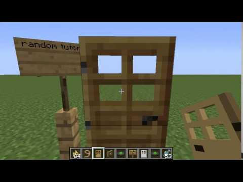 [MinecraftTutorial]How to open a door