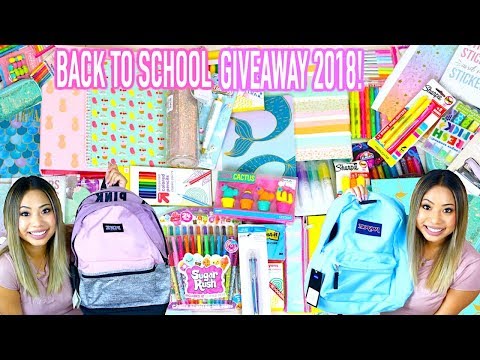 HUGE Back to School Giveaway 2018 !! (3 WINNERS) Video
