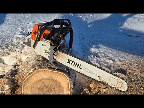 STIHL 064 FIRST TIME IN THE WOOD!! 