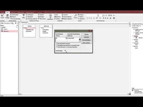 Access 2016 1zuN Beziehung erstellen