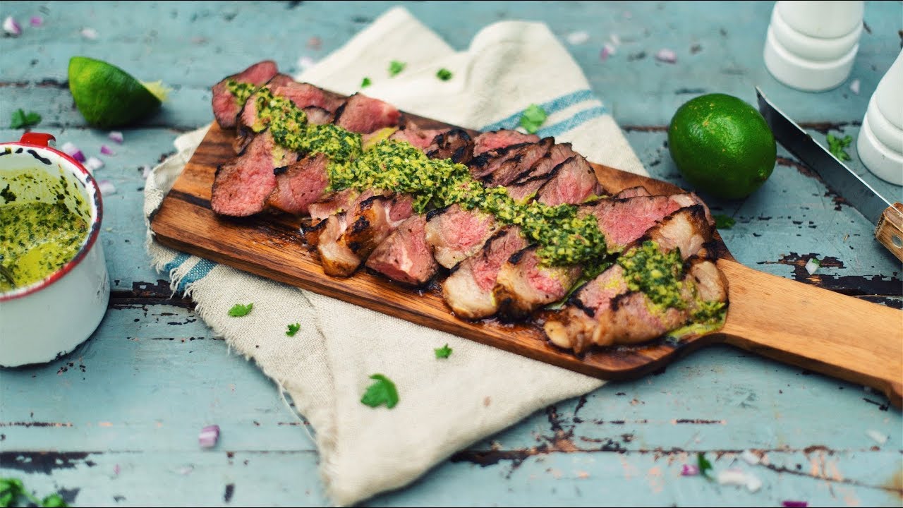 Contre-Filet Manhattan avec sauce chimichurri