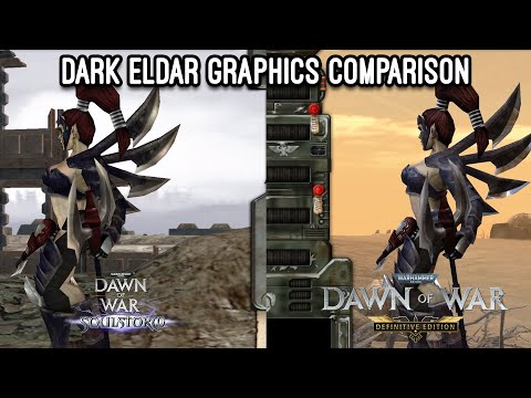 Every Dark Eldar Unit & Building - Original vs New Dawn of War Graphics Comparison