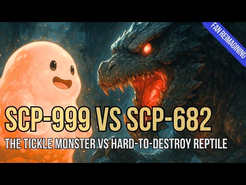 SCP-999 vs SCP-682 – “The Tickle Monster” vs “Hard-to-Destroy Reptile” [ SCP ANIMATION ]