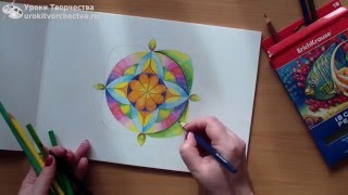 Урок обучение рисования цветными карандашами - Видео онлайн