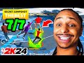 My FIRST Park Game On NBA 2K24 And I Didn't MISS With This Jumpshot! Best Build NBA 2K24