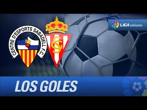 Todos los goles de CE Sabadell (2-2) Sporting de Gijón - HD