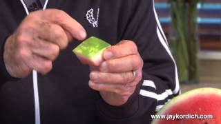 Jay Kordich Makes Watermelon Juice with PowerGrind Pro Juicer