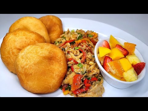 bakes & saltfish breakfast recipe | guyanese style