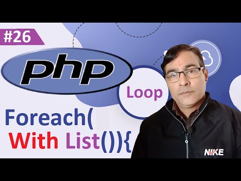Php Array Foreach Loop With List Function