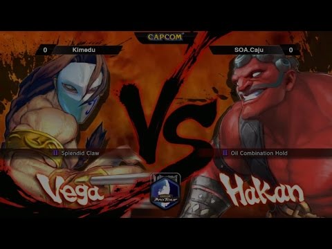 USF4 - Kimedu (Vega) Vs SOA.Caju (Hakan) - CAPCOM Pro Tour 2014 - TOP16
