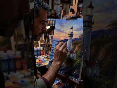 Pintando un Faro con Luz Cálida - Ep. 5 El Faro es Mi Padre | El Regreso a Casa