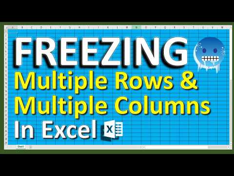 EXCEL - Freezing Rows and Columns - Everything you need to know!
