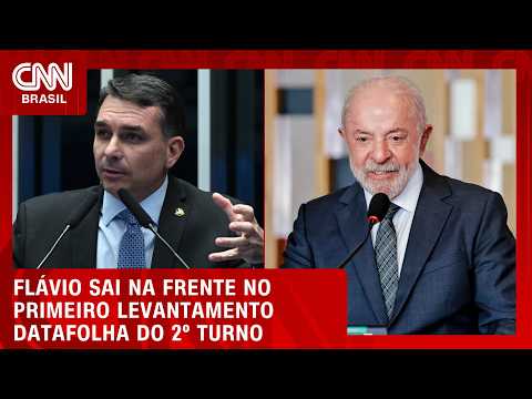 Datafolha: Flávio tem 52% dos votos válidos no 2º turno; Lula, 48% | HORA H