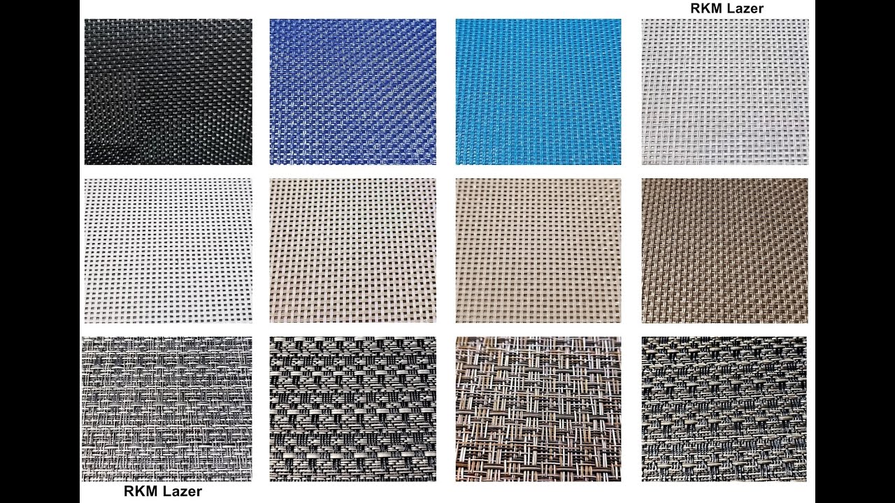 Tela sling PVC para espreguiçadeira, cadeiras, móveis. Vídeo para verificação de cores. RKM Lazer