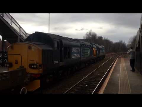 Drs class 37s 37605 + 376059 clag and growl though  metrocentre working 6M60 seaton to Sellafield