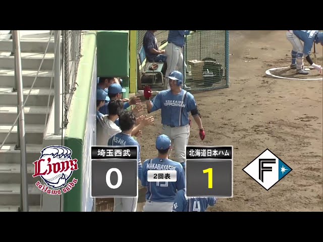 【ファーム】反対方向に17号!! ファイターズ・有薗直輝 右中間へソロホームランで先制!! 2025年9月9日 埼玉西武ライオンズ 対 北海道日本ハムファイターズ