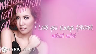 Marion - I Love You Always Forever (Official Lyric Video)