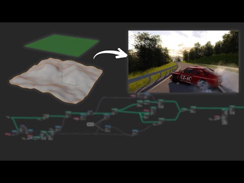 Building a Real Road for Assetto Corsa with Blender’s Geometry Nodes