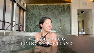 【Weekly Vlog】My food diaries, living in Portland, sauna, speaking in Japanese, 主婦の日常、海外生活、アラサーvlog