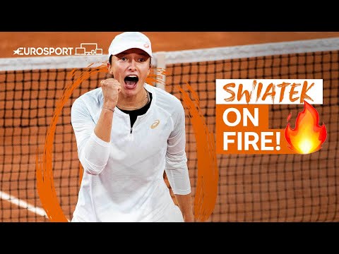 Iga Swiatek's winning moment in the 4th Round against Halep | Roland Garros 2020 | Eurosport Tennis