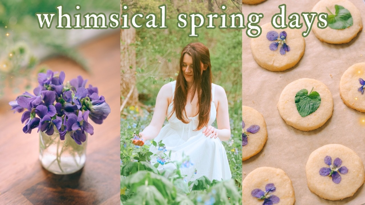 forest fairy diaries 🦋 bluebells, flower recipes & spring whimsy