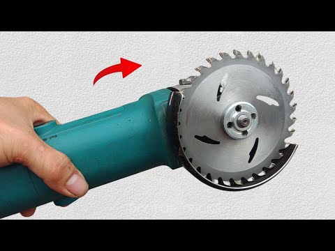 90% of people use angle grinders incorrectly to cut wood! Angle grinder hacks
