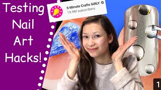 TRYING 36 CUTE NAIL ART IDEAS by 5-Minute Crafts | The Polish Queen