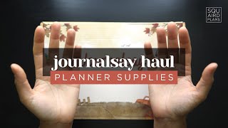 JOURNALSAY STATIONERY HAUL! Fall 2025 Planner Supply & Stationery Unboxing